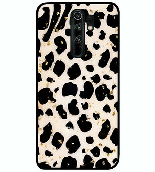 ADEL Siliconen Back Cover Softcase Hoesje voor Xiaomi Redmi 9 - Luipaard Bling Glitter