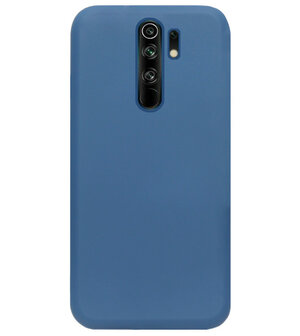 ADEL Premium Siliconen Back Cover Softcase Hoesje voor Xiaomi Redmi 9 - Blauw