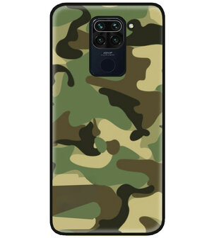 ADEL Siliconen Back Cover Softcase Hoesje voor Xiaomi Redmi Note 9 - Camouflage
