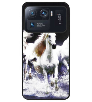 ADEL Siliconen Back Cover Softcase Hoesje voor Xiaomi Mi 11 Ultra - Paarden