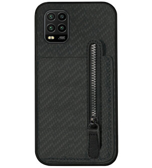 ADEL Kunstleren Back Cover Pasjeshouder Portemonnee Hoesje voor Xiaomi Mi 10 Lite - Zwart