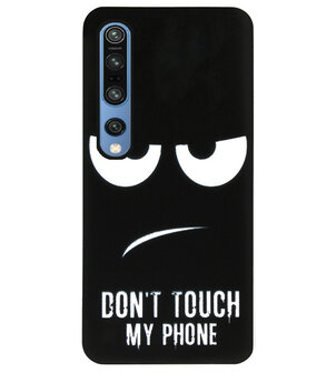 ADEL Siliconen Back Cover Softcase Hoesje voor Xiaomi Mi 10 (Pro) - Don&#039;t Touch My Phone
