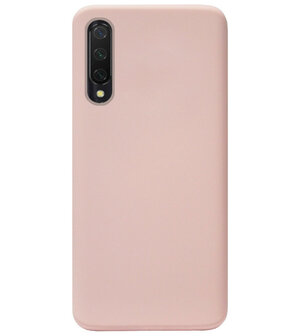 ADEL Premium Siliconen Back Cover Softcase Hoesje voor Xiaomi Mi 9 Lite - Lichtroze