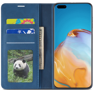 Forwenw Flip Case voor Huawei P30 Lite - Bruin