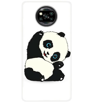 ADEL Siliconen Back Cover Softcase Hoesje voor Xiaomi Poco X3 (Pro) - Panda Liggend