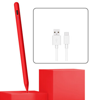 ADEL Oplaadbare Stylus Touchscreen-pen Draadloos Universeel - Rood