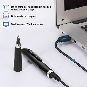 Afluister Pen met Camera en Voice Recorder incl. inkt vullingen - Afluisterapparatuur - Verborgen Camera op Afstand - Dictafoon - Spy Recorder met Full HD 1080P Beeldkwaliteit en 32GB SD kaart