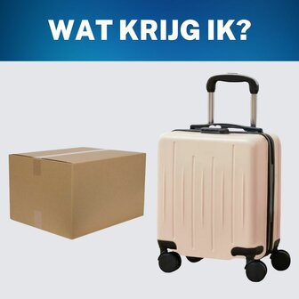 Handbagage Koffer 40x30x20 cm met Wielen Ideaal in het Vliegtuig - Waterafstotende Trolley met Handige Opbergvakken en TSA Slot voor Zorgeloos Reizen
