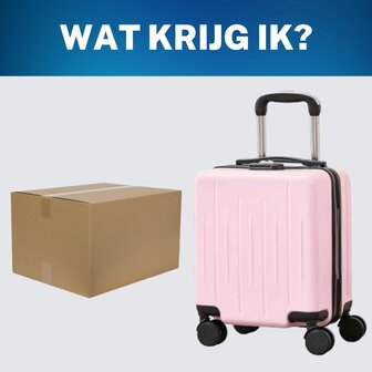 Handbagage Koffer 40x30x20 cm met Wielen Ideaal in het Vliegtuig - Waterafstotende Trolley met Handige Opbergvakken en TSA Slot voor Zorgeloos Reizen