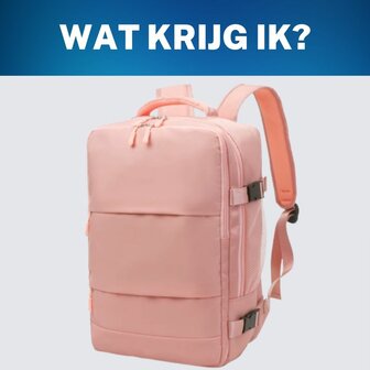 Handbagage Rugzak 40x30x20 cm Ideaal in het Vliegtuig - Waterafstotende Reistas met Schoenenvak en Handige Opbergvakken voor Zorgeloos Reizen