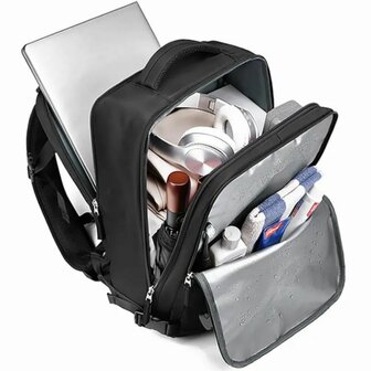 Handbagage Rugzak 40x30x20 cm Ideaal in het Vliegtuig - Waterafstotende Reistas met Schoenenvak en Handige Opbergvakken voor Zorgeloos Reizen