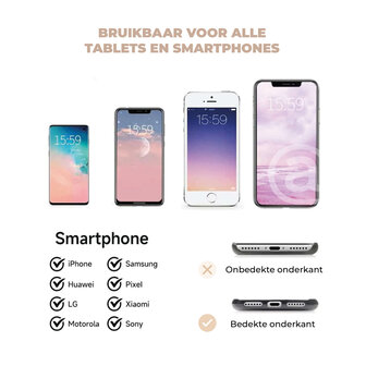 ADEL Universeel Telefoonkoord met Extra Lengte voor Crossbody - Telefoonketting 152 cm - Stevig Koord Telefoon en Smartphone - Geschikt voor o.a. iPhone, Google Pixel, Samsung, Lenovo en Xiaomi - Bling Glitter Regenboog