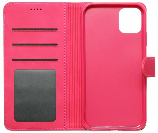 DIAOBAOLEE Kunstleren Book Case Portemonnee Pasjes Hoesje voor iPhone 11 Pro Max - Roze