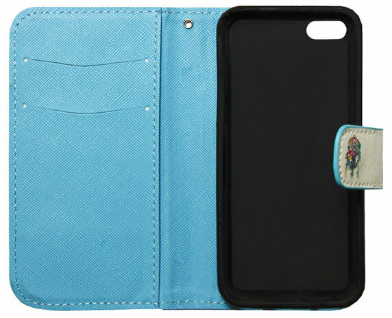 ADEL Kunstleren Book Case Portemonnee Pasjes Hoesje voor iPhone 5C - Dromenvanger Kleur