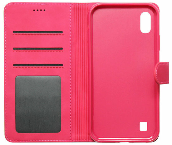 ADEL Kunstleren Book Case Portemonnee Pasjes Hoesje voor Samsung Galaxy A10/ M10 - Roze