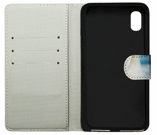 ADEL Kunstleren Book Case Portemonnee Pasjes Hoesje voor Samsung Galaxy A50(s)/ A30s - Honden Wit