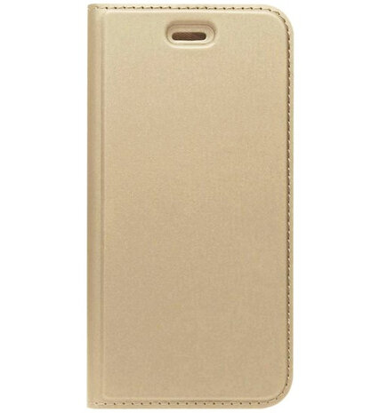 ADEL Premium Kunstleren Book Case Pasjes Magneetsluiting Hoesje voor Samsung Galaxy A5 (2015) - Goud