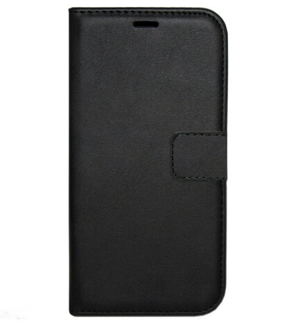 ADEL Kunstleren Book Case Pasjes Hoesje voor Samsung Galaxy S6 Edge Plus - Zwart