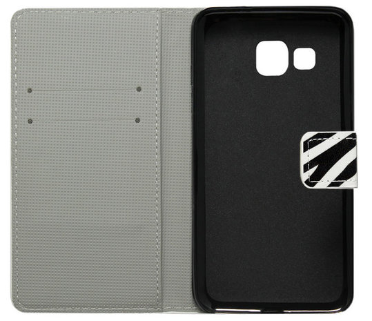 ADEL Kunstleren Book Case Portemonnee Pasjes Hoesje voor Samsung Galaxy A3 (2016) - Zebra