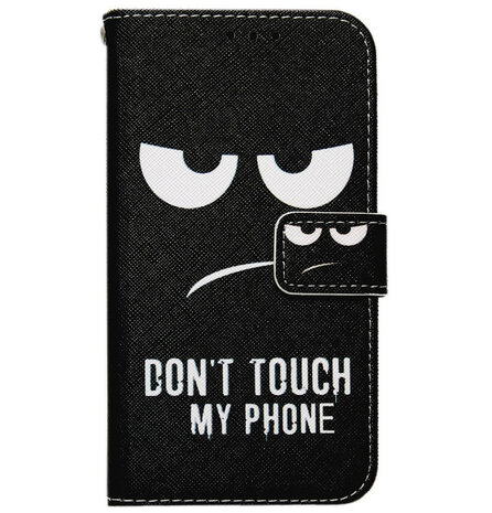 ADEL Kunstleren Book Case Portemonnee Pasjes Hoesje voor Samsung Galaxy A5 (2017) - Don't Touch My Phone
