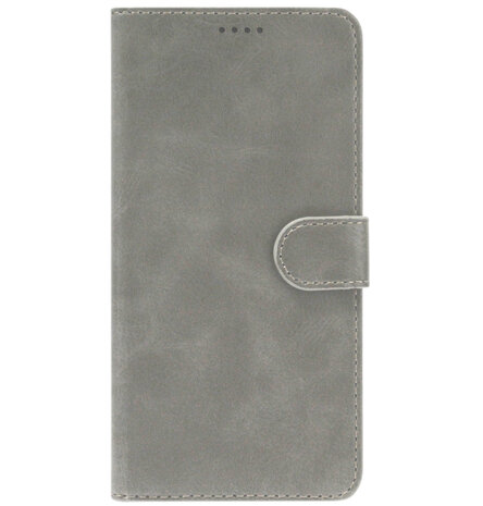 ADEL Kunstleren Book Case Portemonnee Pasjes Hoesje voor Samsung Galaxy A50(s)/ A30s - Grijs