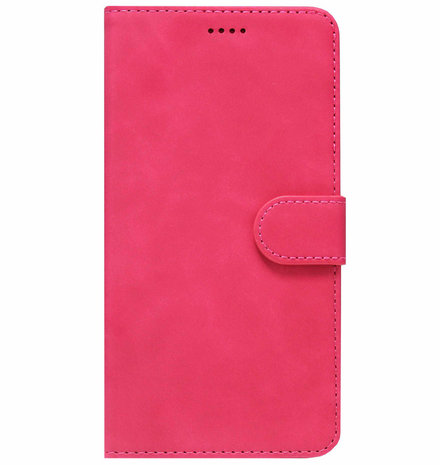 ADEL Kunstleren Book Case Pasjes Portemonnee Hoesje voor Huawei P30 Lite - Roze