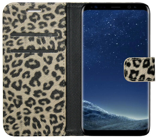 ADEL Kunstleren Book Case Pasjes Portemonnee Hoesje voor Samsung Galaxy S20 - Luipaard