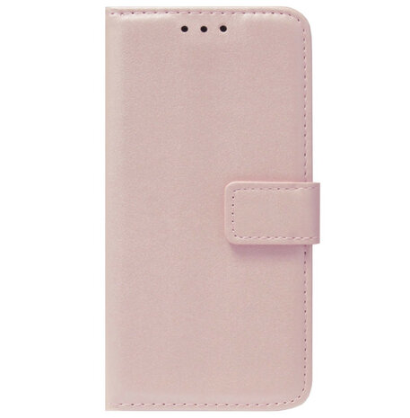 ADEL Kunstleren Book Case Pasjes Portemonnee Hoesje voor Samsung Galaxy J7 (2015) - Goud Rose