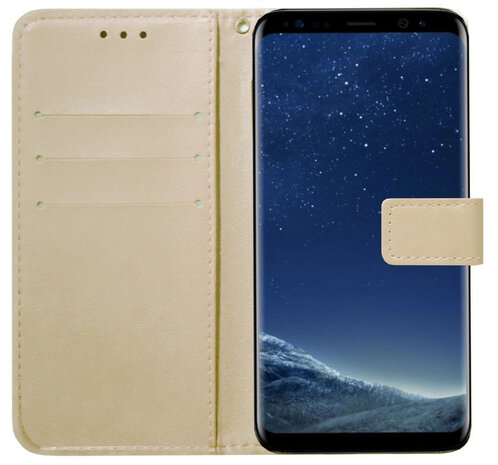 Omzet Duur stoom ADEL Kunstleren Book Case Pasjes Portemonnee Hoesje voor Samsung Galaxy J5  (2017) - Goud - Origineletelefoonhoesjes.nl