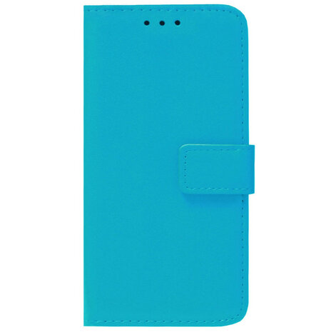 ADEL Kunstleren Book Case Pasjes Portemonnee Hoesje voor iPhone 12 Pro Max - Blauw