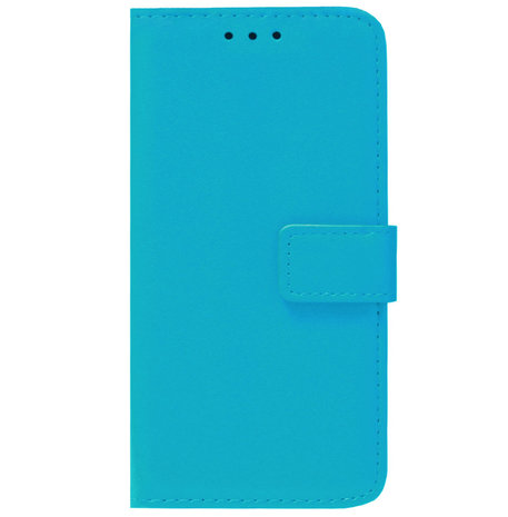 ADEL Kunstleren Book Case Pasjes Portemonnee Hoesje voor iPhone 12 Mini - Blauw