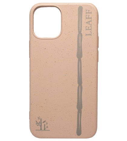 LEAFF Suikerriet Back Cover Softcase Hoesje voor iPhone 11 - Duurzaam Volledig Composteerbaar Roze