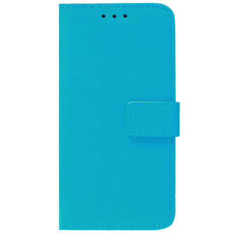 ADEL Kunstleren Book Case Pasjes Portemonnee Hoesje voor iPhone 13 - Blauw