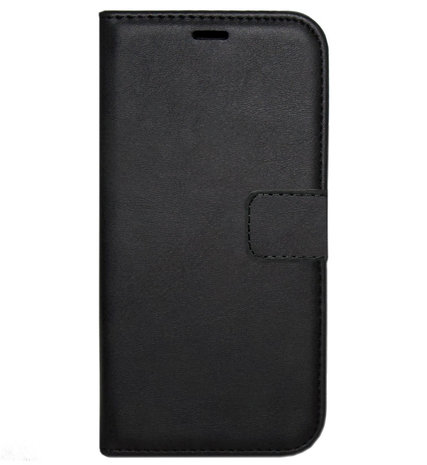 LC.IMEEKE Kunstleren Book Case Portemonnee Pasjes Hoesje voor iPhone 13 Pro Max - Zwart
