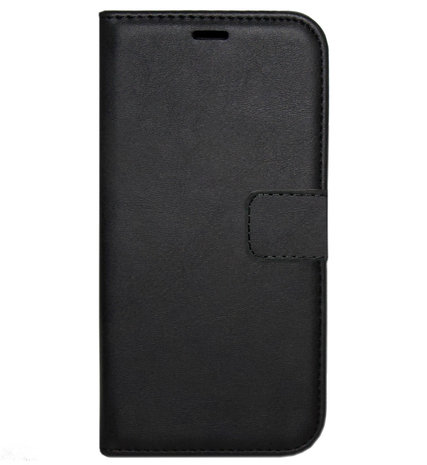 LC.IMEEKE Kunstleren Book Case Portemonnee Pasjes Hoesje voor Motorola Moto Edge 20 Pro - Zwart