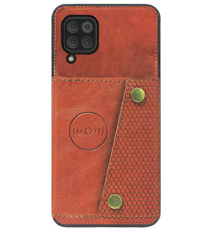 ADEL Kunstleren Back Cover Pasjeshouder Hoesje voor Huawei P40 Lite - Bruin