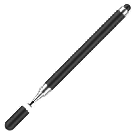 ADEL 2 in 1 Zeer Nauwkeurige Stylus Touchscreen-pen Universeel - Zwart