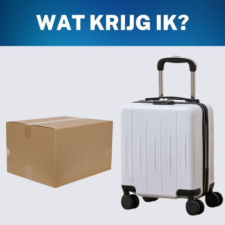 ADEL Handbagage Koffer 40x30x20 cm met Wielen Ideaal in het Vliegtuig - Waterafstotende Trolley met Handige Opbergvakken en TSA Slot voor Zorgeloos Reizen