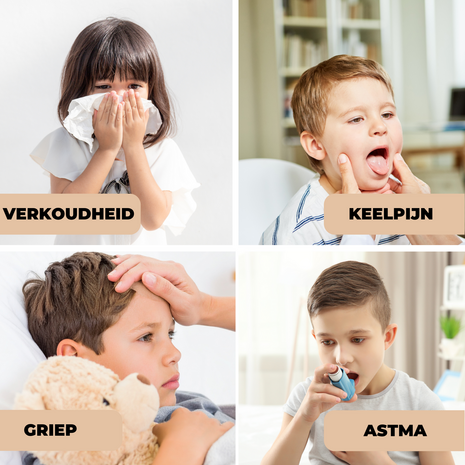 ADEL Aerosoltoestel met Digitaal Display – Veilige & Stille Nebulizer/Vernevelaar – Inhalator in Vrolijk Beer Design voor Gezonde Ademhaling bij Kinderen