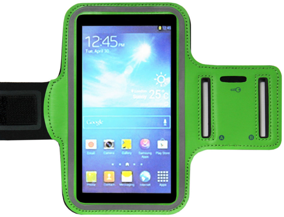 ADEL Sportarmband Inch Microfiber Hoesje voor Samsung Galaxy A10 - Groen - Origineletelefoonhoesjes.nl