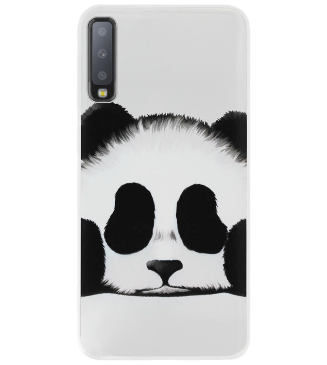 broeden Ga terug Kwik ADEL Siliconen Back Cover Softcase Hoesje voor Samsung Galaxy A7 (2018) -  Panda - Origineletelefoonhoesjes.nl