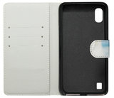 ADEL Kunstleren Book Case Portemonnee Pasjes Hoesje voor Samsung Galaxy A10/ M10 - Honden Wit_