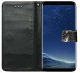 ADEL Kunstleren Book Case Portemonnee Pasjes Hoesje voor Samsung Galaxy S10 - Tijger Zwart_