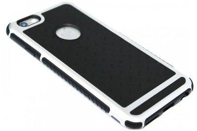 Rubber hoesje zwart / zilver Iphone 6 (S) Plus