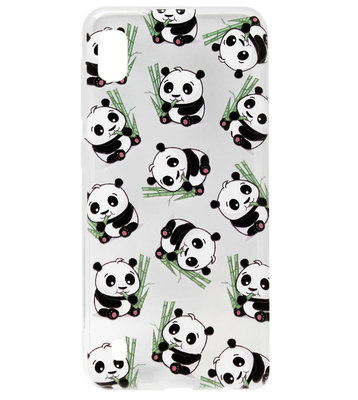 ADEL Siliconen Back Cover Softcase Hoesje voor Samsung Galaxy A10/ M10 - Panda's