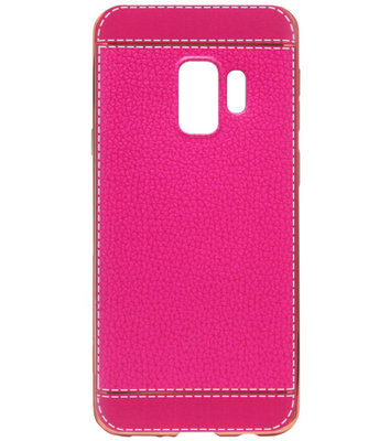 ADEL Kunstleren Back Cover Hoesje voor Samsung Galaxy S9 Plus - Roze