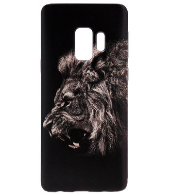 ADEL Siliconen Back Cover Softcase Hoesje voor Samsung Galaxy S9 Plus - Leeuw