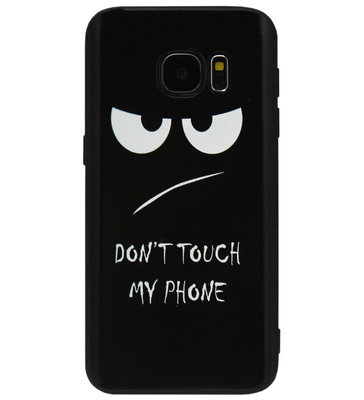 ADEL Siliconen Back Cover Softcase Hoesje voor Samsung Galaxy S6 - Don't Touch My Phone