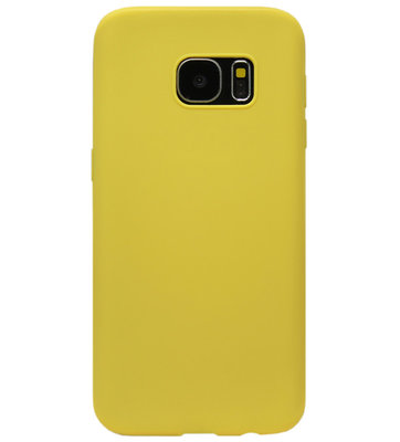 ADEL Siliconen Back Cover Softcase Hoesje voor Samsung Galaxy S6 - Geel