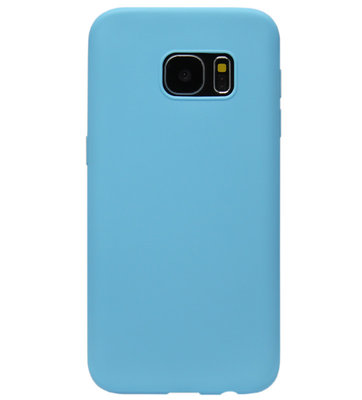 ADEL Siliconen Back Cover Softcase Hoesje voor Samsung Galaxy S6 - Blauw